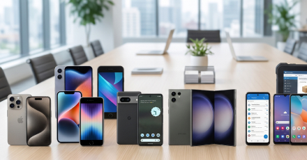 iPhone・Androidなど豊富な端末ラインナップのイメージ | 法人携帯コスト削減.com | 株式会社アドバンス モバイル事業部